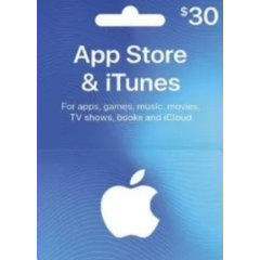 iTunes Gift Card $30 USA - без комиссии