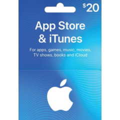 iTunes Gift Card $20 USA - без комиссии