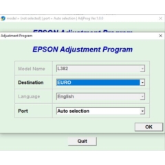 Сброс Epson L382 Adjustment Program