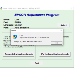 Epson L386 Adjustment Program