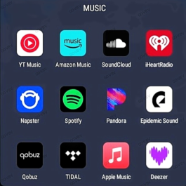 Apple Soundcloud Deezer Qobuz Amazon Tidal Spotify&More