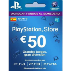 Playstation Network Card (PSN) 50 EUR ( ИСПАНИЯ)