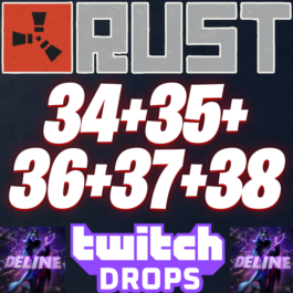 RUST TWITCH DROPS ✅ 34+35+36+37+38 ROUND (61 SKINS)