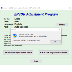 Сброс Epson L4260 L4261 L4266
