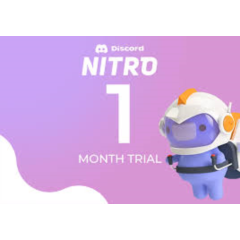 DISCORD NITRO 🎮 1 МЕСЯЦА +2 БУСТА 🔥 ТРИАЛ 🎉