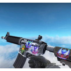 M4A4 | Magnesium  С 4 СЛУЧАЙНЫМИ НАКЛЕЙКАМИ