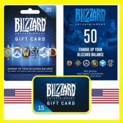 ПОДАРОЧНЫЕ КАРТЫ Battle.net 5-500 USD США
