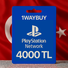 ТУРЦИЯ PlayStation Netwoк 4000 TRY Подарочная карта код