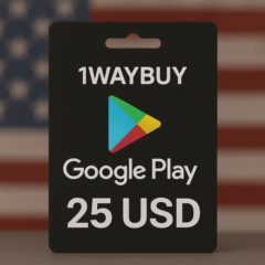 США🪁ГУГЛ ПЛЕЙ 25 USD🪁Подарочная карта код оплаты