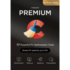 CCleaner Premium Bundle 1 Year - 5 Devices Global Key