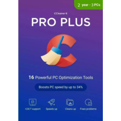 Ccleaner professional plus Key  2 year - 3 Devices