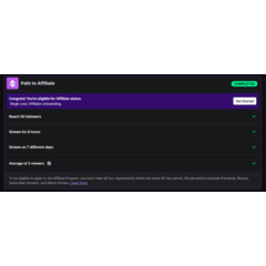 💎 TWITCH AFFILIATE ✅ НЕ ВЕРИФИЦИРОВАННЫЙ