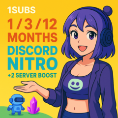 Upgrade Discord Nitro 1/3/12M | FAST, FULL WARRANTY