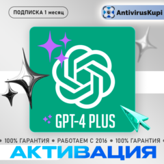 Chat GPT PLUS  1 месяц
