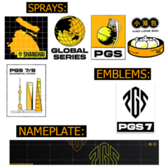 PUBG: PGS 7 + 8 | Bundle-Emblems-Spray-Nameplate 8 item