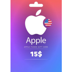 🔻iTunes ⚡Подарочная карта [[ 15  ]] США 🇺🇲🇺🇲