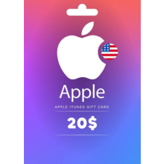 🔻iTunes ⚡Подарочная карта [[ 20 ]] США 🇺🇲🇺🇲