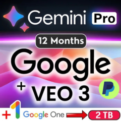 Google AI Gemini PRO 12 МЕСЯЦЕВ – VEO3 – ПРИВАТНЫЙ АККА