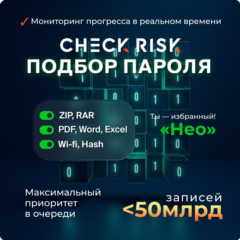Check Risk: восстановление паролей. Тариф: &quot;Нео&quot;