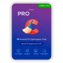 CCleaner Professional 2025 KEY 3 Year 5 Devices
