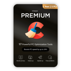 CCleaner Premium 2025 - KEY - 1 Year - 5 PCs