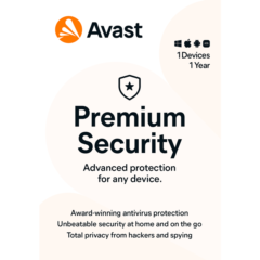 Avast Premium Security - 1 Year - 1 Device KEY GLOBAL
