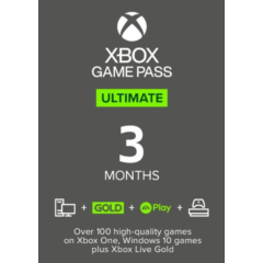 GAME PASS ULTIMATE на 3 месяца — работает на XBOX/PC