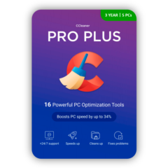 CCleaner Professional Plus 2025 KEY GLOBAL 3 Year 5 PCs