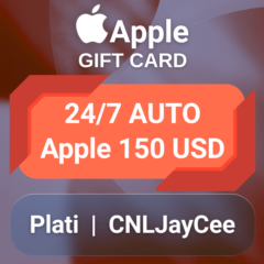 24/7 АВТО | Apple 150 долларов США (подарочная карта)