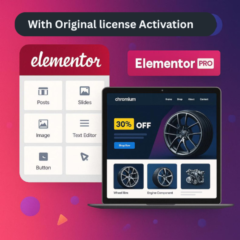 Официальная лицензия Elementor Pro на 1 год