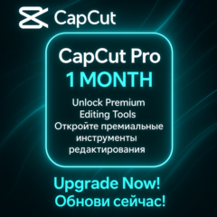 CapCut Pro 1 Month Private Account (Instant Delivery)