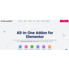Лицензия Elementskit Pro на год/навсегда оригинальная