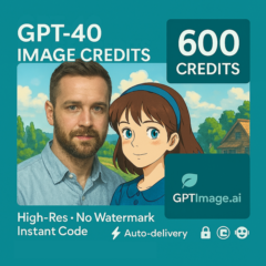 GPT-4o кредиты изображений·600—мгновенный код • Global