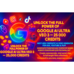 Gemini Google AI ULTRA | Veo 3 (1 месяц) full warrant