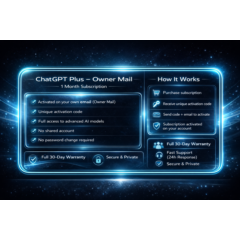 ChatGPT Plus | Go | Pro — Активация/Продление (без входа в аккаунт, быстро)