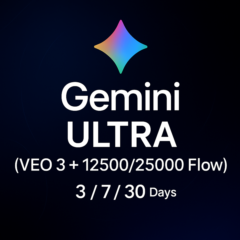 🔥СЧЕТ GEMINI ULTRA НА 3/7/30 ДНЕЙ (VEO 3) ✅