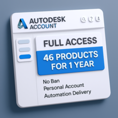 Учетная запись Autodesk Полный доступк 46 продукта 1ys