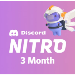 Discord Nitro — 3-месячная пробная версия + 2-кратный б