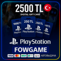 💳✅ 2500 TRY КАРТА ПОПОЛНЕНИЯ 🔵TRY PSN ТУРЦИЯ