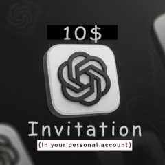 Приглашение chatgpt в вашем аккаунте (ежемесячно)