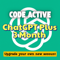 ChatGPT Plus - Активный код на 3 месяца (ваш аккаунт)