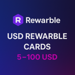 US Card 5-500$ (Rewarble) ОПЛАТА БЕЗ САНКЦИЙ