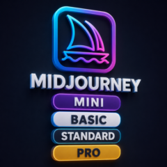 Midjourney · Базовый / Стандартный / ПРО Подписка
