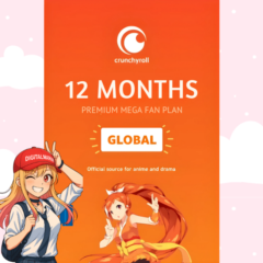 Crunchyroll MEGA FAN Premium – 12 месяцев (Личный аккау