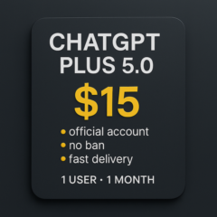 Премиум-доступ к ChatGPT на 1месяц для личного аккаунтa