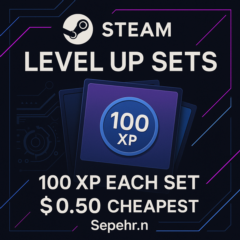 Повышение уровня Steam – 100 XP | Самый дешевый, быстры