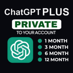 ChatGPT Plus GPT-5 Private 1M/3M/6M/12M