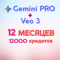 12 МЕСЯЦЕВ | Gemini PRO | Veo 3 - Flow | Google AI
