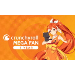Cruchyroll Mega Fan 1 Year Upgrade | On Your Account
