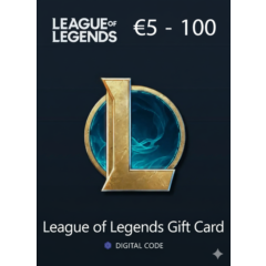 LOL –Подарочная карта League of Legends 10 евро |5–100€